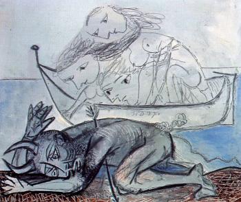 Pablo Picasso : wounded faun